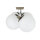 Deckenlampe Glas satiniert L:70 cm in Titanium Gold