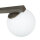 Deckenlampe Glas satiniert L:70 cm in Titanium Gold