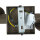 Deckenlampe Glas satiniert L:70 cm in Titanium Gold