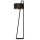 Schwarze Stehleuchte Metall 150 cm niedrig E27 Modern