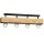 Plafonnier bois métal L:76 cm Noir Naturel confortable