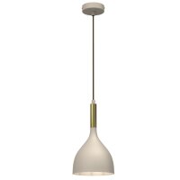 Pendelleuchte Metall Beige Gold Ø17 cm E27 Loft...