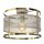 Runde Deckenlampe in Beige Gold &Oslash;30 cm Loft stylisch