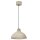 Loft Pendelleuchte Beige Metall &Oslash;30 cm E27 akzentuiert