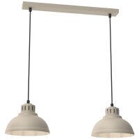 Loft Suspension Beige M&eacute;tal 65 cm E27 accentu&eacute;