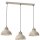Loft H&auml;ngelampe Beige Metall 3-flammig E27 akzentuiert