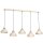Loft Pendelleuchte Beige Metall 125 cm XXL akzentuiert