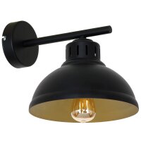 Loft Applique M&eacute;tal Noir Or P:26 cm d&eacute;coratif