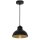 Loft H&auml;ngelampe Schwarz Gold Metall &Oslash;21 cm akzentuiert