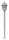 Lampe dext&eacute;rieur aluminium L : 21,5 cm 144 cm de haut IP43 E27