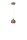 Suspension c&eacute;ramique m&eacute;tal E14 D : 13 cm Brun rond