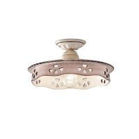 Plafonnier artisanal c&eacute;ramique rond D : 23 cm E27...