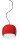 Lampe à suspendre céramique H : max. 150 cm rouge E27 rond