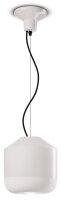 Pendelleuchte Keramik E27 &Oslash; 24 cm H: max. 145 cm Wei&szlig;