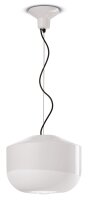 Pendelleuchte Keramik D: 35 cm rund H: max. 148 cm Wei&szlig;