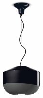 H&auml;ngeleuchte Keramik &Oslash; 35 cm H: max. 148 cm Schwarz E27