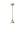 Lampe &agrave; suspendre c&eacute;ramique E14 &Oslash; 11 cm H : max. 132 cm Gris sable