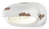 Lampe de salle de bain céramique verre L : 24 cm...