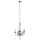 Lustre CANDELA 13 en argent dor&eacute; Lampe