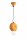 Pendelleuchte Keramik E27 H: max. 119 cm Gelb rund