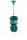 Lampe &agrave; suspendre c&eacute;ramique E27 turquoise p&eacute;trole design r&eacute;tro