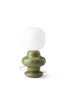 Lampe de table c&eacute;ramique verre 35 cm de haut E14...