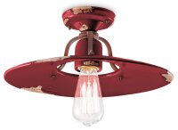 Deckenlampe Keramik Metall E27 Ø 40 cm rund...