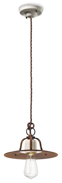Hängelampe Metall Ø 25 cm H: max. 132 cm E27 rund