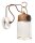 Wandlampe Keramik Metall E27 33 cm hoch Vintage