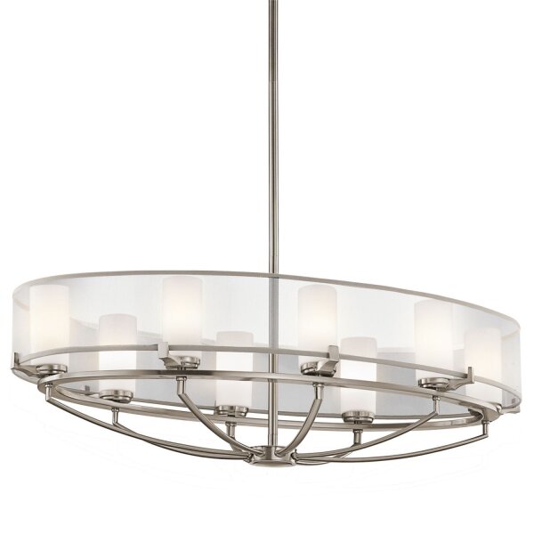 Deckenleuchte HIRA in Zinn kürzbar B:91cm Lampe