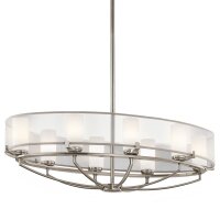 Deckenleuchte HIRA in Zinn kürzbar B:91cm Lampe