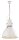 Lampe &agrave; suspendre c&eacute;ramique E27 H : max. 140 cm blanc shabby antique