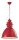 Suspension c&eacute;ramique H : max. 140 cm Rouge shabby antique
