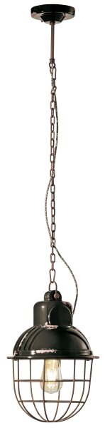 Hängeleuchte Metall Keramik E27 Ø 26 cm H: max. 115 cm