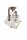 Spot Lampe Wand Metall Keramik E27 verstellbar eckig
