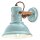 Wandlampe Keramik E27 verstellbar Hellblau Shabby Industrial
