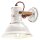 Wandspot Wei&szlig; Shabby B: 25 cm Keramik Metall Handarbeit E27