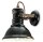 Wandleuchte Schwarz Shabby B: 25 cm Keramik E27 verstellbar