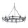 L&uuml;ster CAMELOT 7 Silber Antik &Oslash;90cm k&uuml;rzbar Lampe
