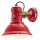 Wandleuchte Keramik Metall verstellbar Rot Shabby E27