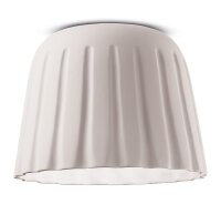 Deckenlampe Keramik E27 rund Ø 40 cm Weiß...