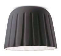 Deckenlampe Keramik E27 Ø 40 cm rund Dunkelgrau...