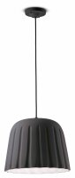 Lampe à suspendre céramique E27 ronde D :...