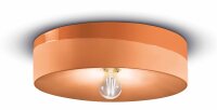 Plafonnier céramique E27 D : 40 cm Orange rond...