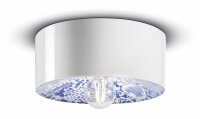 Plafonnier c&eacute;ramique rond &Oslash; 25 cm Blanc...