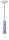 Pendelleuchte Keramik E27 D: 5,5 cm Blau Muster rund