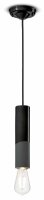 Lampe &agrave; suspendre c&eacute;ramique E27 ronde D :...