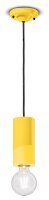 Pendelleuchte Keramik E27 D: 8 cm Gelb rund ENRICO