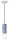 Lampe &agrave; suspendre c&eacute;ramique E27 D : 8 cm Bleu motif rond R&eacute;tro