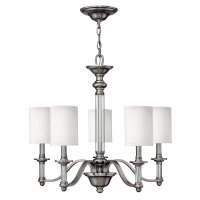 Lustre LUANA en nickel Ø:66cm à raccourcir...